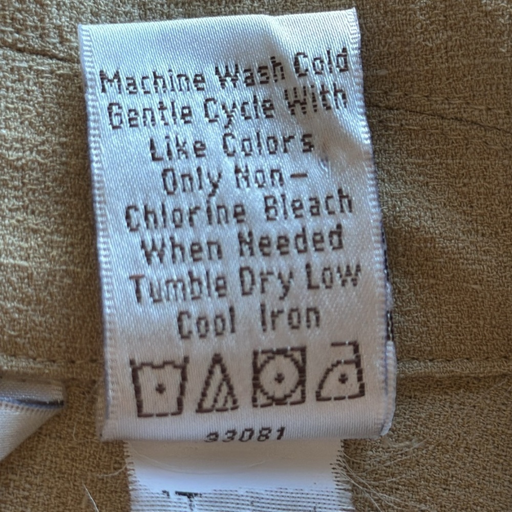Draper’s & Damon’s long tan jacket with large button front, size M - Picture 10 of 10